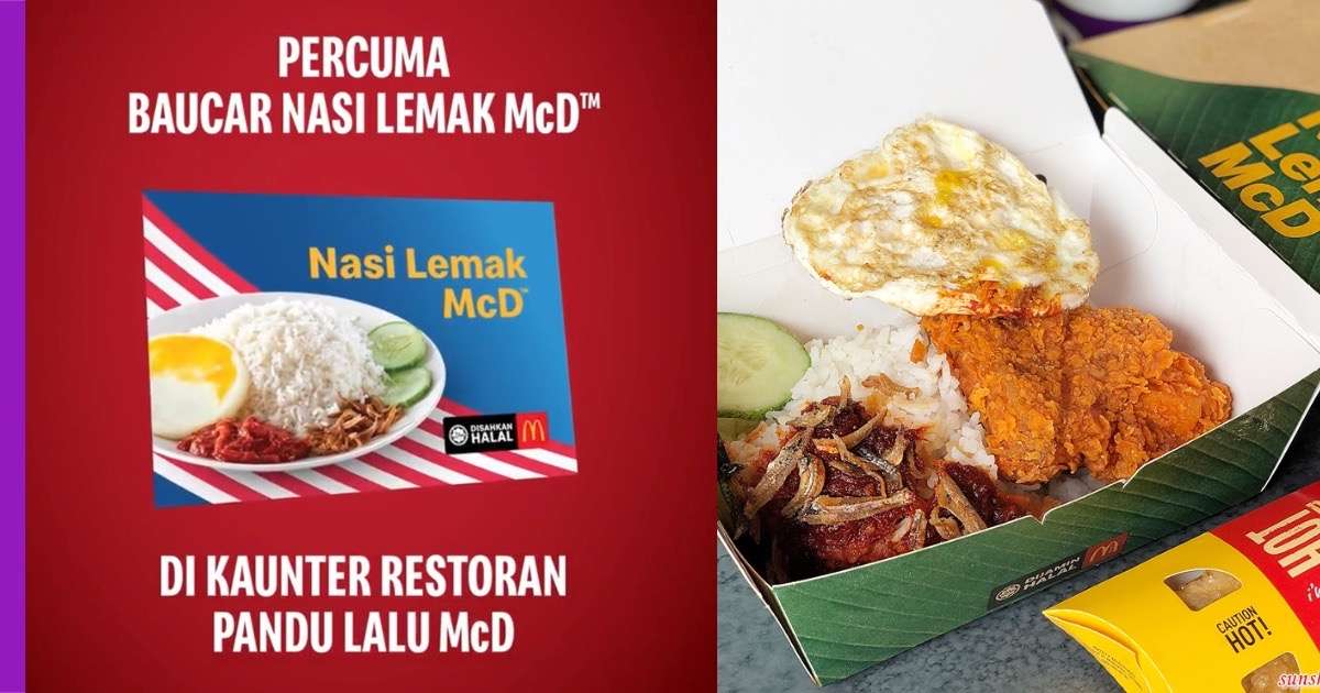 You are currently viewing Laung ”Saya Anak Malaysia” dapat Nasi Lemak McD percuma!