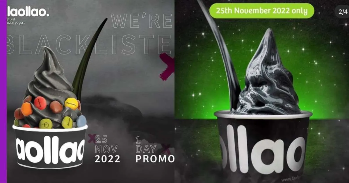 You are currently viewing Llao llao Keluarkan Frozen Yogurt Hitam Sempena Black Friday!
