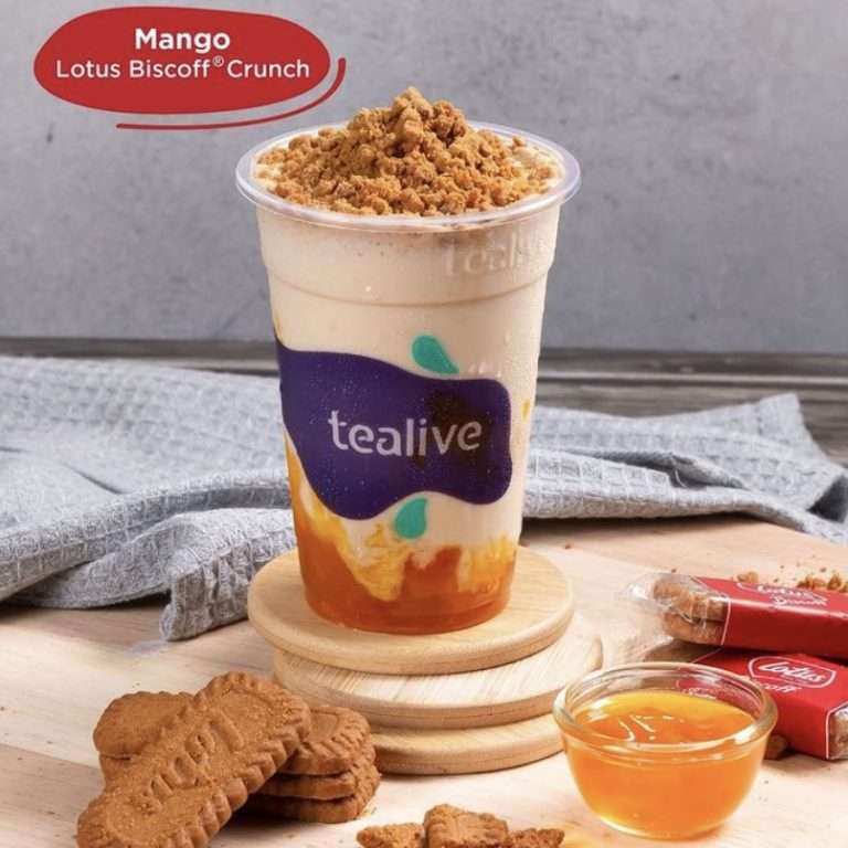 Menu Baru Tealive Untuk Pencinta Lotus Biscoff! - Purple Durian