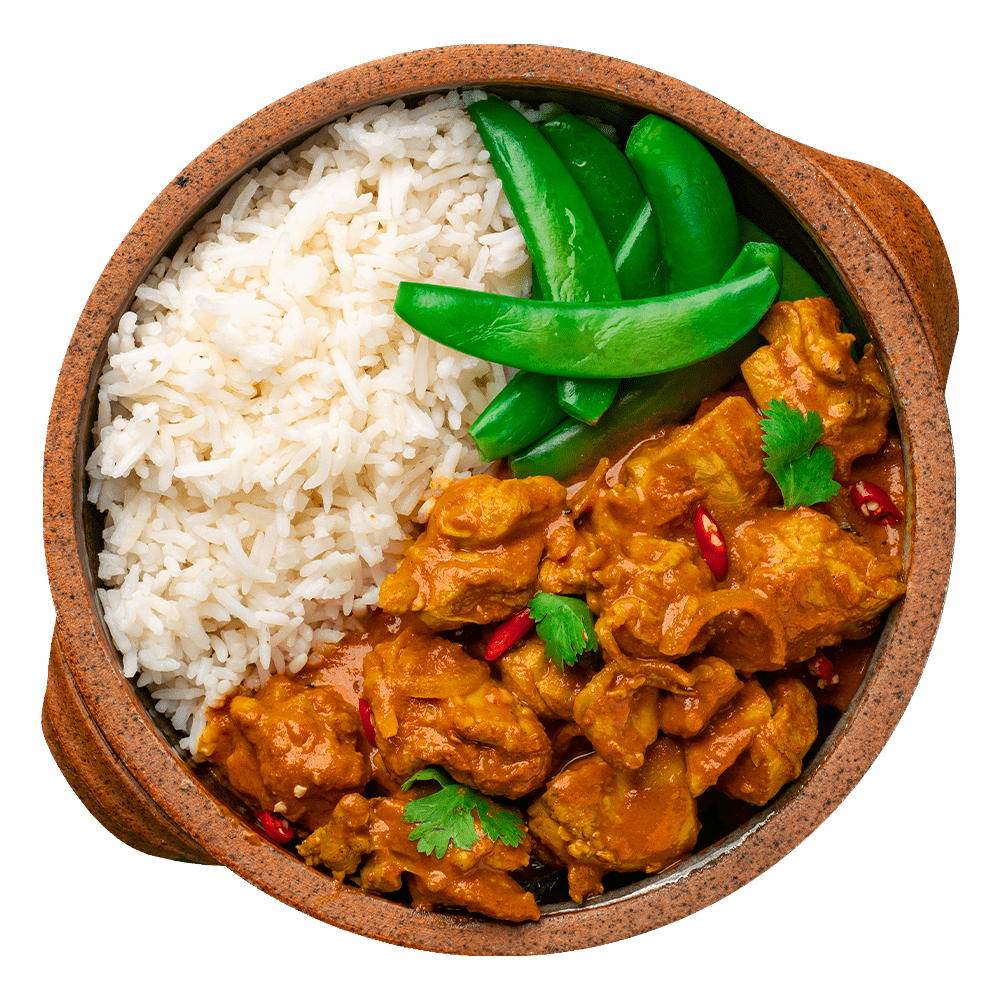 butter_chicken_stir-fried_sugar_snap_peas_and_coconut_basmati_rice