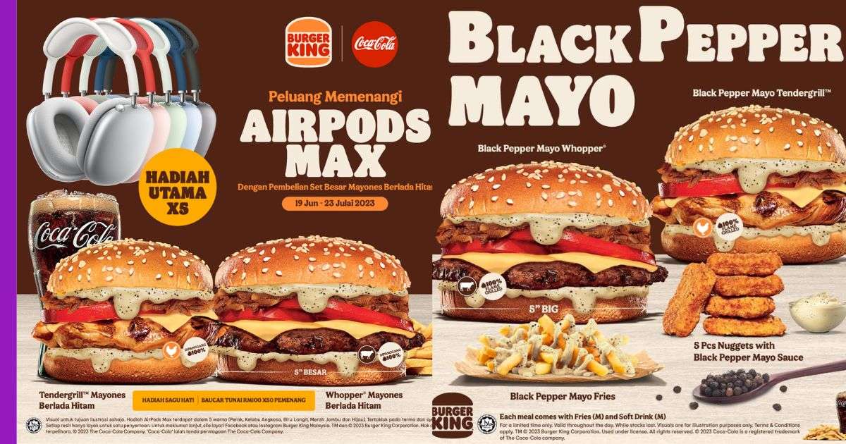 You are currently viewing Perisa Yang Meninggalkan Rasa Kejutan : Burger King Memperkenalkan Siri Perisa Serba Baharu – Black Pepper Mayo