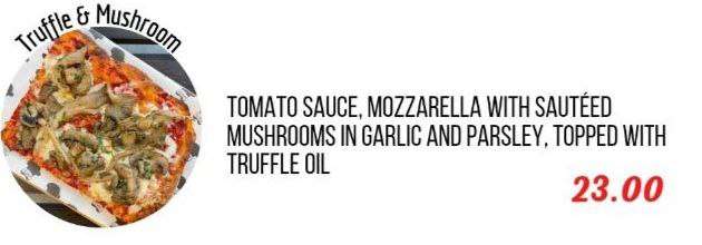 Truffle & Mushroom Pizza (Luciano's Italian Street Food.Business.Site)