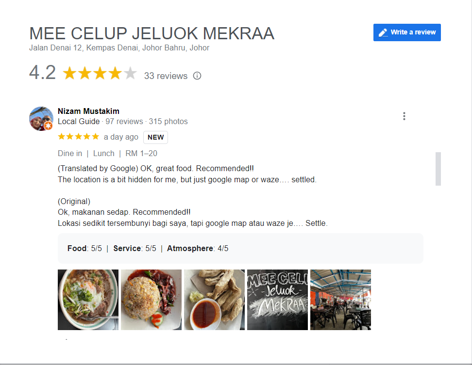 Review Mee Celup Jeluok Mekraa (google.com)