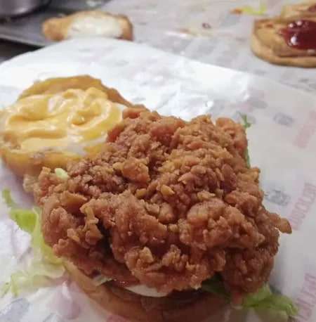 Burger ayam crispe