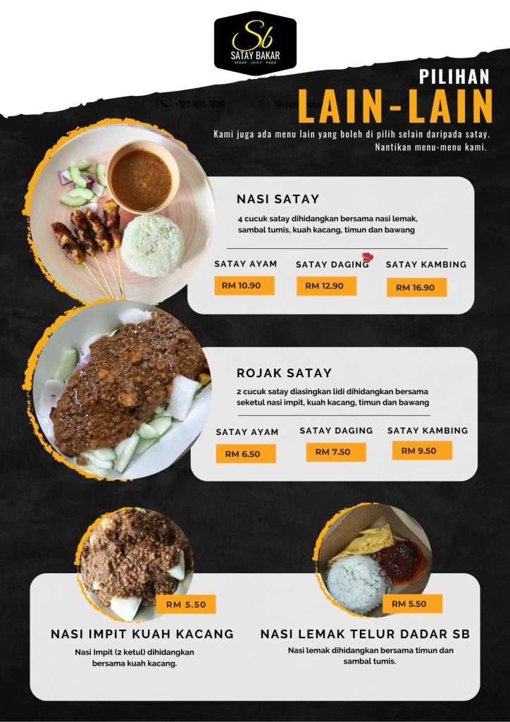 Menu Satay Bakar Shah Alam