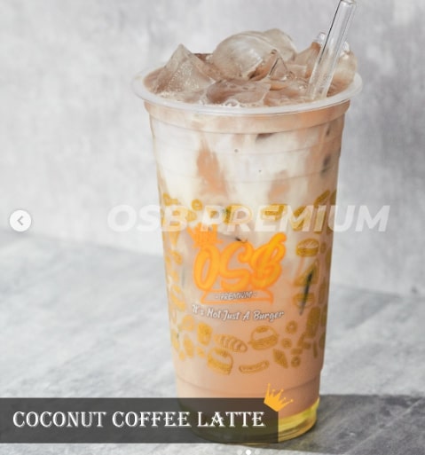 Coconut coffee latte