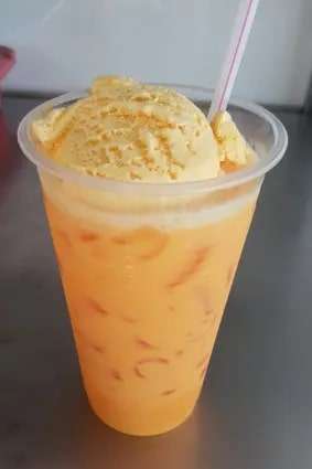 Teh ais float