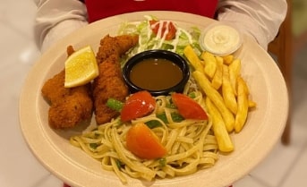 Fish & chip spicy olio