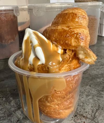 Ice cream croissants