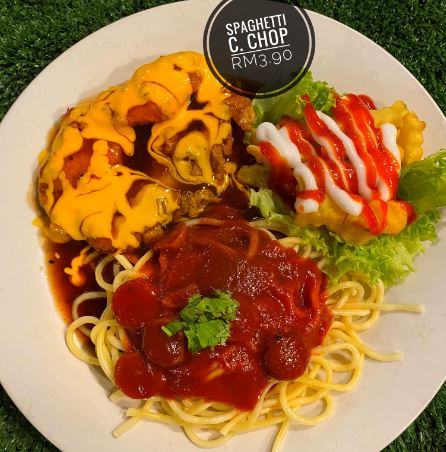 Spaghetti Chiken Chop