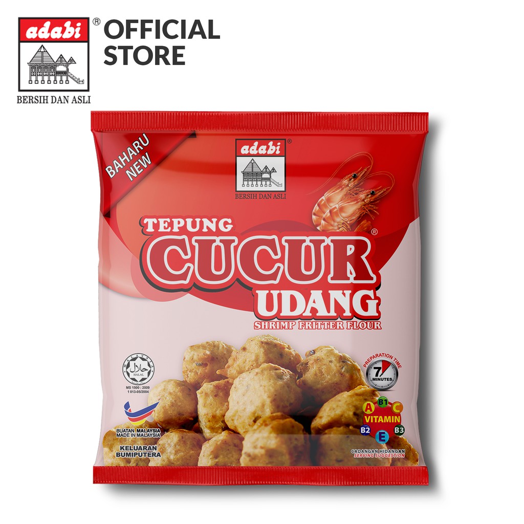Tepung cucur udang (Beli di sini)