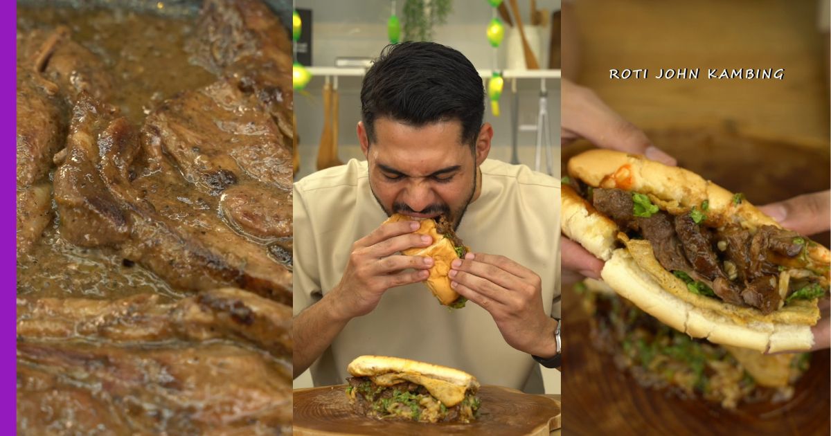 Read more about the article 30 Hari 30 Resepi by Hamdan Mubarak: Roti John Kambing