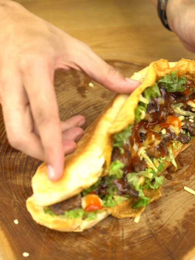 Roti John Kambing Juicy Cheese Resepi Hamdan Mubarak - Purple Durian