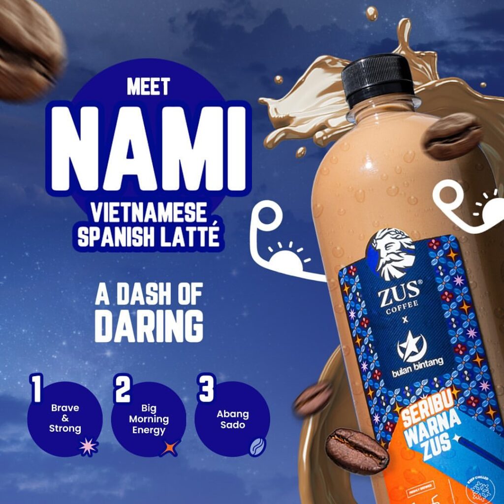 zus coffee nami: vietnamese spanish latte