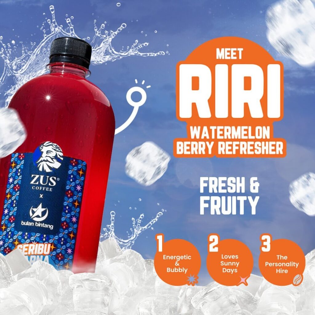zus coffee Riri: Watermelon Berry Refresher
