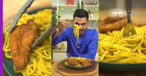 Read more about the article 30 Hari 30 Resepi by Hamdan Mubarak: Spaghetti Masak Lemak Cili Api & Ayam Goreng
