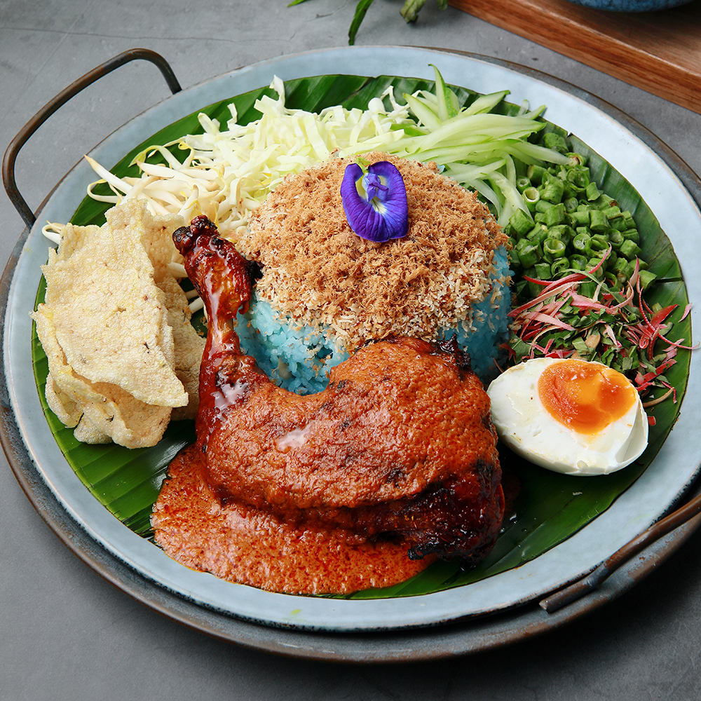 nasi kerabu ayam percik