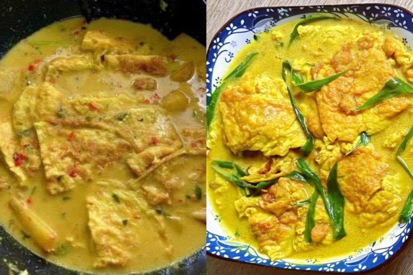 telur dadar masak lemak